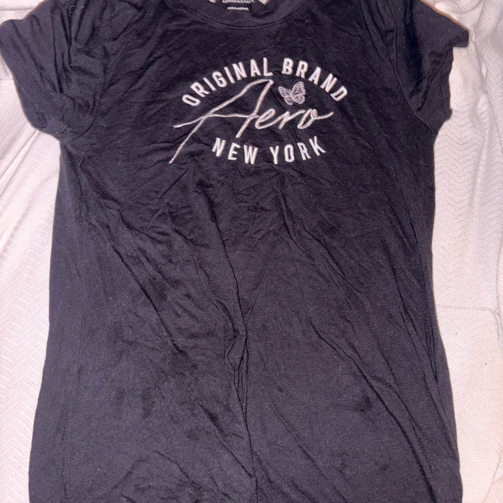 Aeropostale Black Graphic Tee
